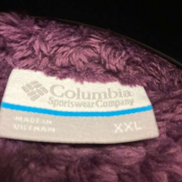 Columbia Women's Plush Purple Teddy Jacket - Picture 3 of 3
